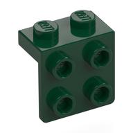Bracket 1 x 2 - 2 x 2 Dark Green