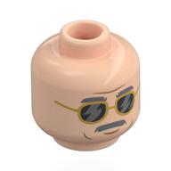 Minifig Head with print