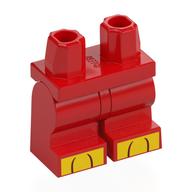 Hips and Red Medium Legs [Complete Assembly] with print