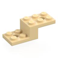 Bracket 5 x 2 x 1 1/3 with Holes, Pin Bottom