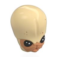 Minifig Head Special, Bith with Black Eyes and Nougat Mouth Print (Musician)
