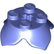 Plant, Leaves, Round 2 x 2 x 2/3 with + Axle Hole and 4 Leaf Extensions