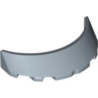 Windscreen 3 x 6 x 1 Curved with Rectangular Stud Holder in Bottom