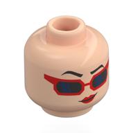 Minifig Head with print