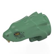 Animal / Creature Body Part, Snake / Dragon Head Upper Jaw with 3 Ridges with print