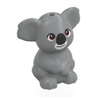 Animal Koala, Sitting with Black Noes, White Mouth, Dark Brown Eyes print