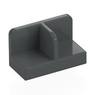 Panel 1 x 2 x 1 with Rounded Corners and Central Divider