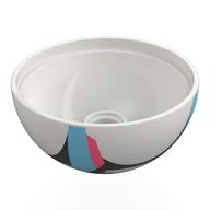 Technic Panel Dome 4 x 4 with Pin Hole with Dark Pink/Dark Azure/Black Markings print