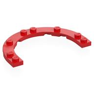 Plate Round Half 5 x 8 with 4 x 6 Round Cutout
