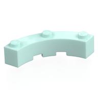 Brick Round Corner 4 x 4 Macaroni Wide with 3 Studs