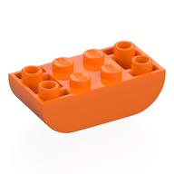 Brick Curved Double 2 x 4 Inverted