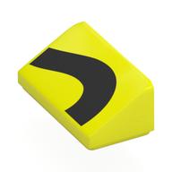 Slope 30° 1 x 2 x 2/3 with print