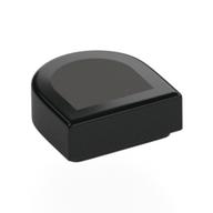 Tile Round 1 x 1 Half Circle with Dark Bluish Grey Surface print