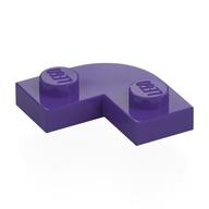 Plate Round Corner 2 x 2 with 1 x 1 Cutout