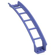 Vehicle Track, Roller Coaster Ramp Large Upper Part, 6 Bricks Elevation