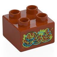 Duplo Brick 2 x 2 with print