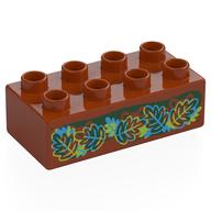 Duplo Brick 2 x 4 with print