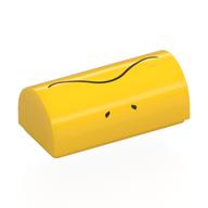 Brick Curved 1 x 2 x 2/3 Double Curved Top, No Studs with print