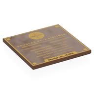 Tile 6 x 6 with Gold 'DOUGLAS DC-3 AIRLINER', Stats print