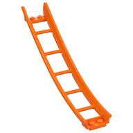 Vehicle Track, Roller Coaster Ramp Large Lower Part, 6 Bricks Elevation