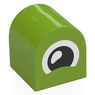Duplo Brick 2 x 2 x 2 Curved Top with print