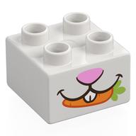 Duplo Brick 2 x 2 with print