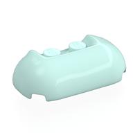 Brick Curved 2 x 4 x 1 Rounded Ends with 1 x 2 Recessed Center