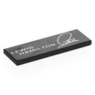 Tile 2 x 6 with White 'LEWIS HAMILTON', Signature print