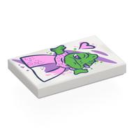 Tile 2 x 3 with print
