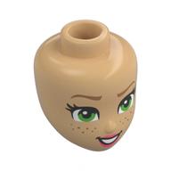 Minidoll Head, Narrow Jawline with print