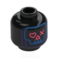 Minifig Head with print