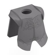 Minifig Neckwear Armor Breastplate with Leg Protection with print