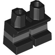 Legs Short with Dark Bluish Gray Stripe Pattern [Multi Color Injection]