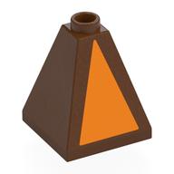 Slope 75° 2 x 2 x 2 Quadruple Convex with Orange Triangle print