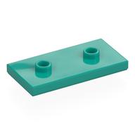 Plate Special 2 x 4 with Groove and Two Center Studs (Jumper)