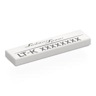 Tile 1 x 4 with Black 'Sadairs Spear', Unique Code print print