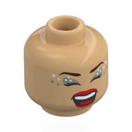 Minifig Head with print