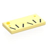 Tile 2 x 4 with print