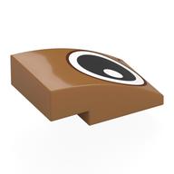 Brick Curved 3 x 2 No Studs with Right Eye Print