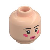 Minifig Head with print