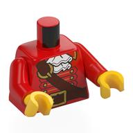 Torso, Red Arms, Yellow Hands with print