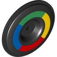 Wheel Cover for Wheel 34 x 56 with Green/Yellow/Red/Blue Circle print
