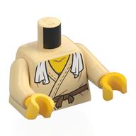 Torso, Tan Arms, Yellow Hands with print