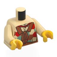 Torso, Tan Arms, Yellow Hands with print