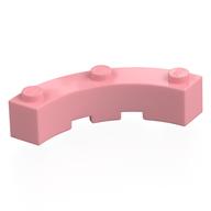 Brick Round Corner 4 x 4 Macaroni Wide with 3 Studs