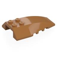 Brick Wedged, Curved 6 x 4 Triple