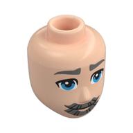 Minidoll Head Male with print