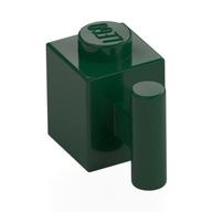 Brick Special 1 x 1 with Handle Dark Green