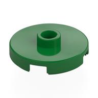 Plate Special Round 2 x 2 with Center Stud (Jumper Plate) Green