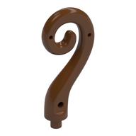 Animal Body Part / Plant, Tail / Vine Curled with Bar